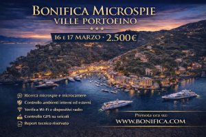 Bonifica microspie Portofino